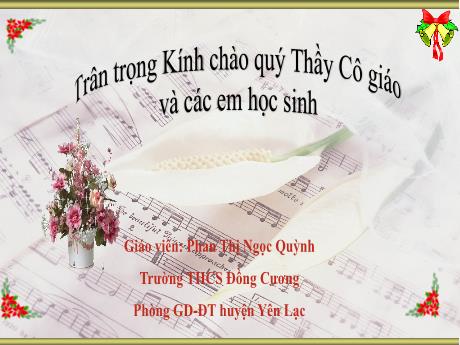 Bài giảng Âm nhạc Lớp 6 (Cánh diều) - Chủ đề 6: Ước mơ - Tiết 26: Bài đọc nhạc số 6; Nhạc cụ: Thể hiện tiết tấu - Phan Thị Ngọc Quỳnh