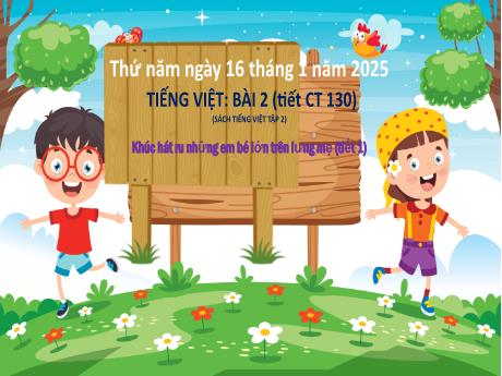 Bài giảng Tiếng Việt Lớp 5 - Tiết 130, Bài 2: Khúc hát ru những em bé lớn trên lưng mẹ (Tiết 1) - Năm học 2024-2025